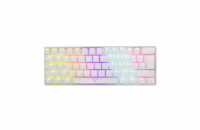 White Shark herní mechanická klávesnice SHINOBI, US layout, modrý switch, bílá (GK-2022)