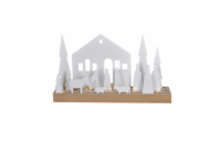 Solight LED zimní vesnička, modulární, 14 prvků, 10x LED, 2x AAA