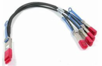 Dell Networking Cable 40GbE (QSFP+) to 4 x 10GbE SFP+ Passive Copper Breakout Cable 1 Meters - Kit