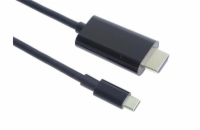 PremiumCord kabel USB-C na HDMI 2m rozlišení 4K*2K@60Hz FULL HD 1080p