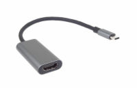 PremiumCord Převodník USB-C na HDMI, rozlišení 4K a FULL HD 1080p, kovové pouzdro