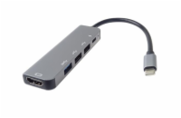 PremiumCord USB-C na HDMI + USB3.0 + 2x USB2.0 + PD(power delivery) adaptér