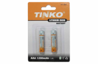 Baterie lithiová AAA R03 1,5V/1200mAh TINKO  2ks