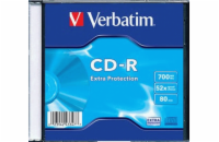 VERBATIM CD-R 700MB, 52 Extra Prot. Slim Box