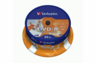 VERBATIM DVD-R Inkjet Printable 16x/4.7GB 25ks
