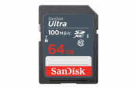 Paměťová karta SanDisk Ultra SDXC 64GB, 100MB/s, Class 10