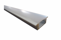 LED matný alu profil, zapuštěný, 2m, 17x8mm, IN 65