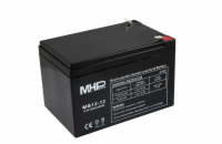 MHPower MS12-12 olověný akumulátor AGM 12V/12Ah, Faston F2 - 6,3mm