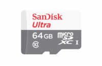 Paměťová karta SanDisk Ultra microSDXC 64 GB 100 MB/s A1 Class 10 UHS-I, s adaptérem