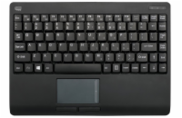 Adesso WKB-4110UB/ bezdrátová klávesnice 2,4GHz/ mini/ touchpad/ USB/ černá/ US layout