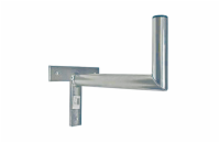 Anténní držák 35cm na zeď, trubka 42/2mm, výška 16cm