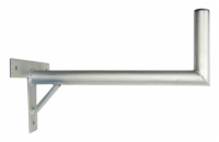 Anténní držák 50cm na zeď se vzpěrou, trubka 42/2mm, výška 16cm žár.