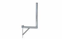 Anténní držák 35cm na zeď se vzpěrou, trubka 42/2mm, výška 146cm žár.