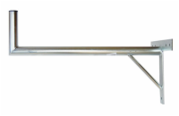 Anténní držák 100cm na zeď se vzpěrou, trubka 42/2mm, výška 16cm žár.
