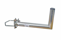 Anténní držák 35cm na stožár s vinklem, rozteč třmenu 100mm, trubka 42/2mm, výška 16cm