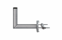 Anténní držák 25cm na stožár s třmenem, trubka 42/2mm, výška 16cm žár.