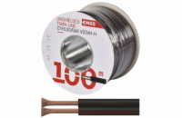 Dvojlinka nestíněná 2x1,0mm černo/rudá EMOS S8280 100m