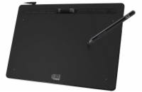 Adesso CYBERTABLET K12/ grafický tablet 12” x 7”/ 8192 urovní tlaku/ 8 programovatelných tlačítek/ scroll koliesko/ USB-