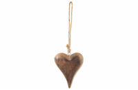 Srdce z mangového dřeva ORION 11cm