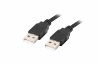 Lanberg CA-USBA-20CU-0010-BK USB-A M / M 2.0, 1m, černý LANBERG USB-A M / M 2.0 kabel 1m, černý