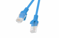 LANBERG Patch kabel CAT.5E UTP 1M modrý Fluke Passed  