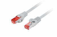 Lanberg PCF6-10CU-1000-S Patch, CAT 6 S-FTP, AWG 26/7, LSZH, měď, 10m, šedý LANBERG Patch kabel CAT 6 S-FTP, AWG 26/7, LSZH, měď, šedý, 10m