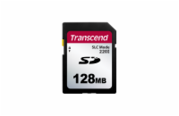 Transcend 128MB SD220I MLC průmyslová paměťová karta (SLC mode), 22MB/s R,20MB/s W, černá