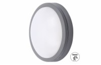 Solight LED venkovní osvětlení se senzorem Siena, šedé, 20W, 1500lm, 4000K, IP54, 23cm - WO781-G-M