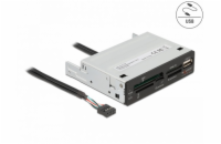 Delock 3.5” USB 2.0 čtečka karet 5 slotů + 1 x USB 2.0 Typ-A samice