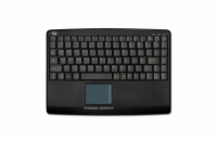 Adesso AKB-410UB/ drátová klávesnice/ mini/ touchpad/ USB/ černá/ US layout