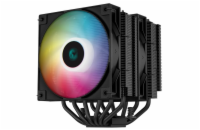 DeepCool AG620 BK ARGB R-AG620-BKANMN-G-2 DEEPCOOL chladič AG620 BK ARGB / 2x 120mm fan / 6x heatpipes / PWM / pro Intel i AMD / černý