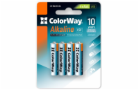 Colorway alkalická baterie AAA/ 1.5V/ 4ks v balení/ Blister