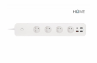 iGET HOME Power 4 USB - Smart WiFi prodlužovací přívod 4x AC 230V s 4x USB portem a měřením spotřeby