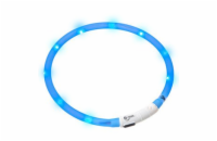 Karlie LED světelný obojek modrý obvod 20-75cm