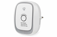 NEDIS chytrý detektor plynu/ Zigbee 3.0/ síťové napájení/ životnost 5 let/ EN 50194-1:2009/ Android & iOS/ 75 dB/ bílý