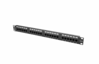 LANBERG PATCH PANEL 24 PORT 1U 19” CAT.5E BLACK  