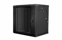 LANBERG RACK CABINET 19” DOUBLE-SECTION WALL-MOUNT 12U/600X600 (FLAT PACK) BLACK  
