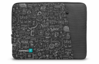 CONNECT IT Doodle pouzdro pro notebook 15.6", ČERNÉ