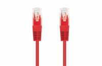 C-Tech CB-PP5-025R patch, Cat5e, UTP, 0,25m, červený C-TECH kabel patchcord Cat5e, UTP, červený, 0,25m