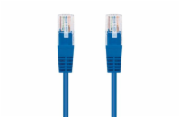 C-Tech CB-PP5-5B patch, Cat5e, UTP, 5m, modrý C-TECH kabel patchcord Cat5e, UTP, modrý, 5m
