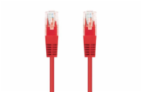 C-Tech CB-PP5-05R patch, Cat5e, UTP, 0,5m, červený C-TECH kabel patchcord Cat5e, UTP, červený, 0,5m