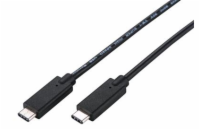 C-Tech CB-USB32-10B USB 3.2, Type-C (CM/CM), PD 100W, 20Gbps, 1m, černý C-TECH kabel USB 3.2, Type-C (CM/CM), PD 100W, 20Gbps, 1m, černý