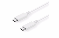 C-Tech CB-USB32-10W USB 3.2, Type-C (CM/CM), PD 100W, 20Gbps, 1m, bílý C-TECH USB 3.2, Type-C (CM/CM), PD 100W, 20Gbps, 1m, bílý