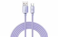 Baseus CAJY000505 Crystal Shine Series Datový Kabel USB - USB-C 100W 2m Purple