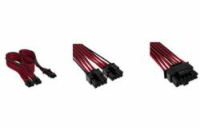 Corsair Premium Individually Sleeved 12+4pin PCIe Gen 5 12VHPWR 600W cable Type 4 Red/Black CP-8920334 Corsair Premium Individually Sleeved 12+4pin PCIe Gen 5 12VHPWR 600W cable, Type 4, BLACK/RED
