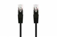 C-Tech CB-PP5-5BK patch, Cat5e, UTP, 5m, černý C-TECH kabel patchcord Cat5e, UTP, černý, 5m