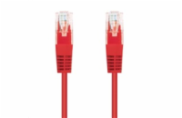 C-Tech CB-PP5-1R patch, Cat5e, UTP, 1m, červený C-TECH kabel patchcord Cat5e, UTP, červený, 1m