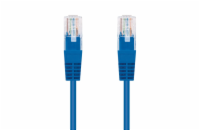 C-TECH CB-PP5-1B patch, Cat5e, UTP, 1m, modrý C-TECH Kabel patchcord Cat5e, UTP, modrý, 1m