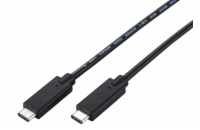 C-TECH Kabel USB 3.2, Type-C (CM/CM), PD 100W, 20Gbps, 2m, černý