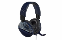 Herní sluchátka Turtle Beach RECON 70, camuflage modrá, 3.5mm, PS5, Xbox One/series X/S, Nintendo